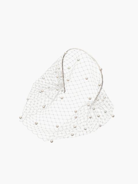 Voilette Headband with Pearls