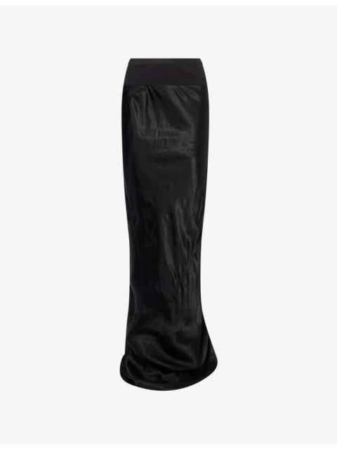 Coda Slim Long Satin Skirt