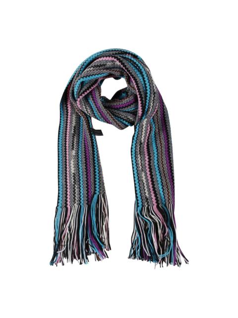 fringed zig-zag scarf