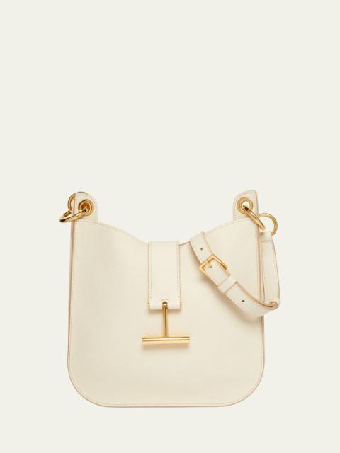 Tara Small Hobo Crossbody in Grained Leather