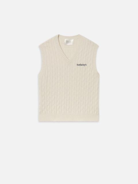 Sotheby's Unisex Cable Sweater Vest