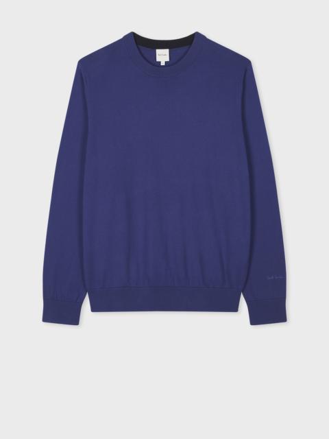 Cobalt Blue Organic Cotton Knitted Sweater