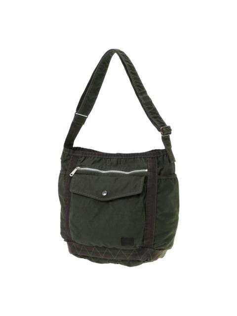 zip-pocket shoulder bag