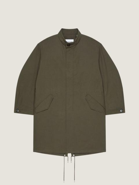 PARKA IN COTTON WITH GIVENCHY STAMP PRINT