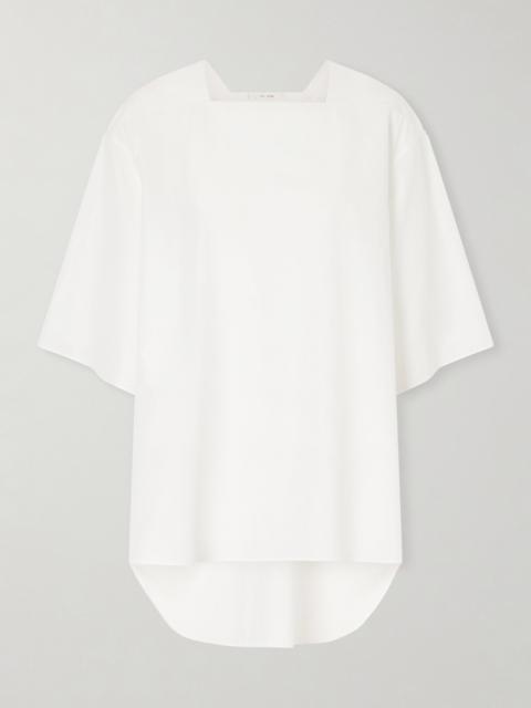 Hamza Oversized Cotton-poplin Top