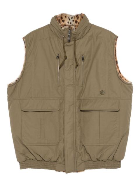 reversible faux-fur gilet