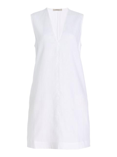 Derya Organic Linen Mini Dress white