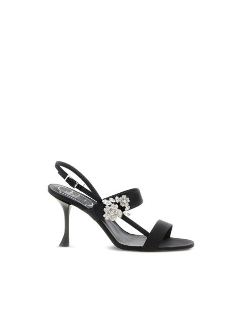 Efflorescence jewel buckle sandals