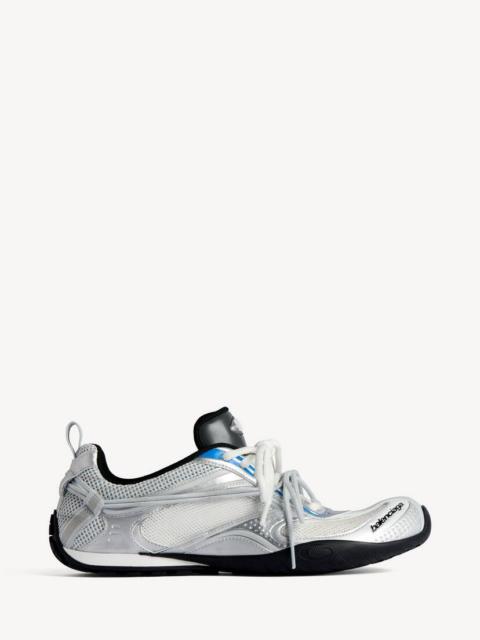 Men's Radar Gradient Lines Sneaker in White/grey/silver/black/blue