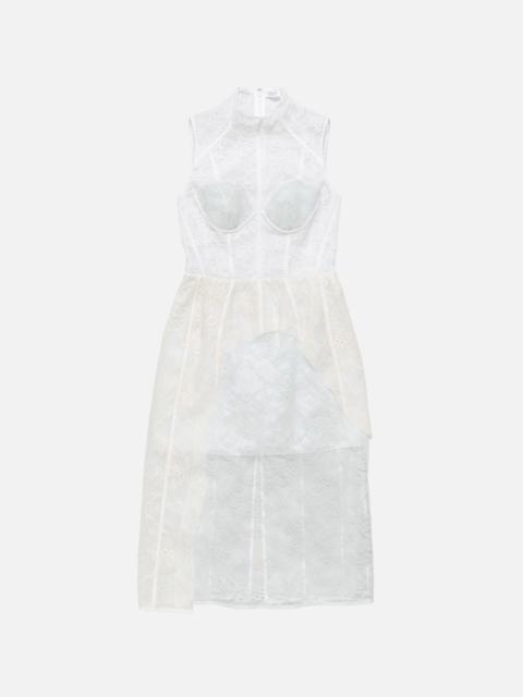 Lace corset dress - White/white