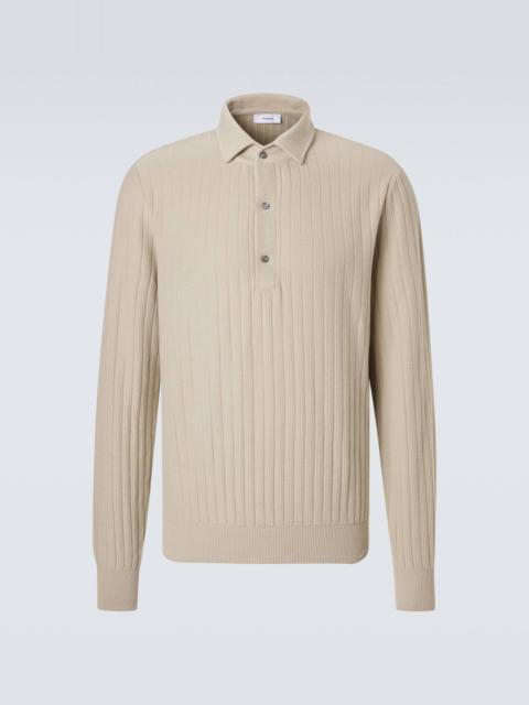 Cotton polo sweater