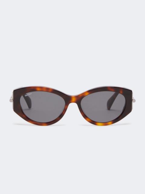 Oval sunglasses - TAWNY BRONZE BROWN