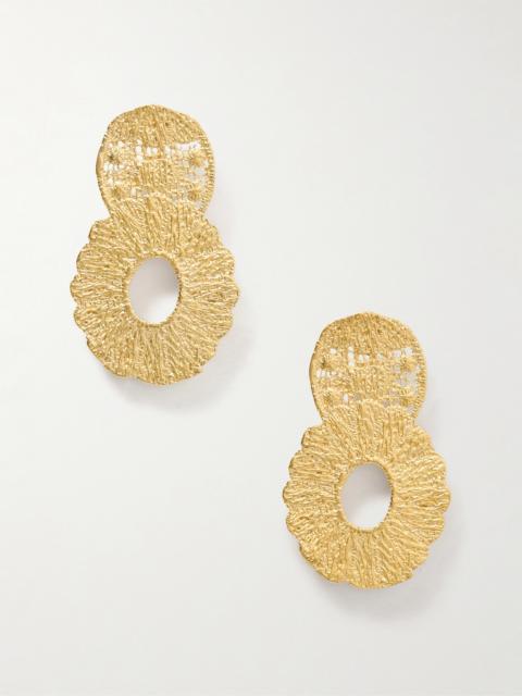 Amaryllis Gold-tone Earrings