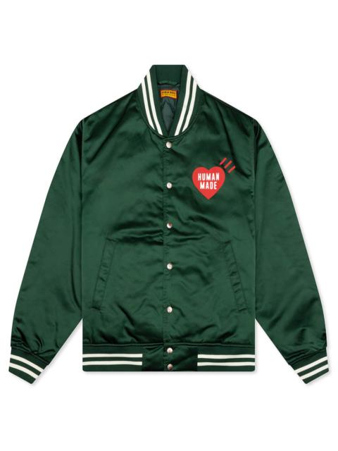 NYLON STADIUM JACKET - GREEN
