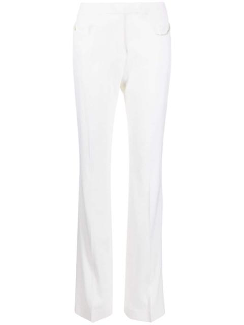 flared vrgin-wool trousers