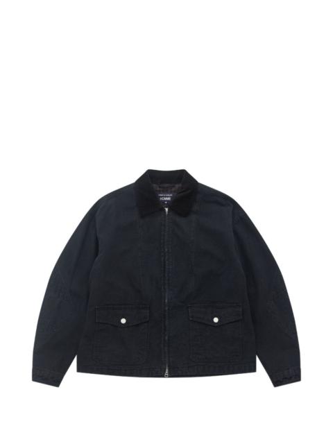 corduroy panelled jacket