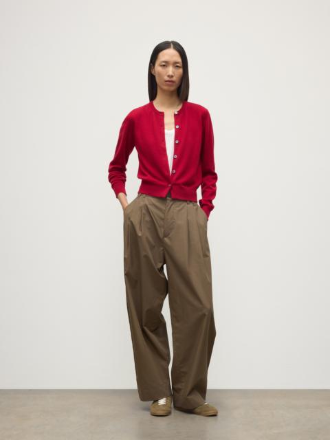 Iris Red Classic Cashmere Cardigan