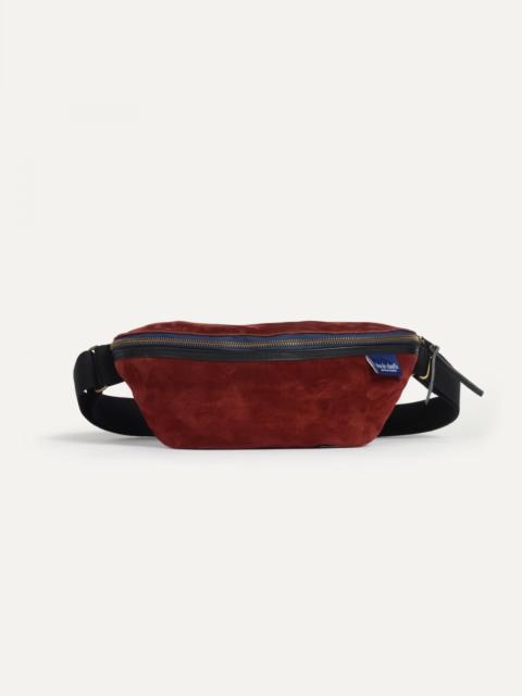 NEW BEAT BELT BAG / SUEDE  -  DARK BURGUNDY