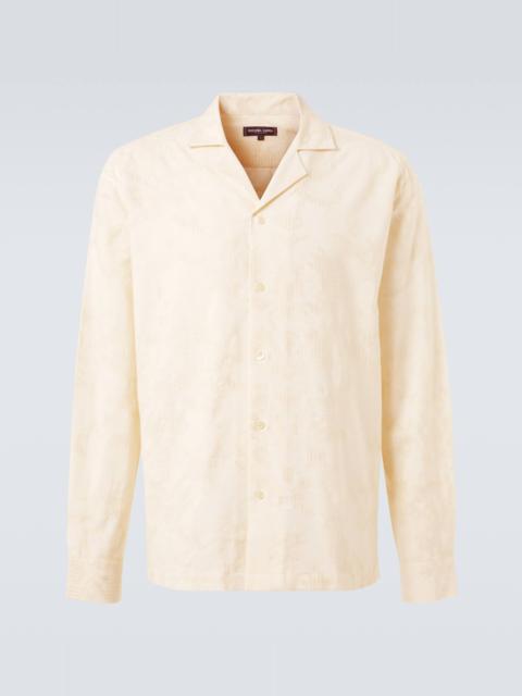 Safra jacquard cotton-blend shirt