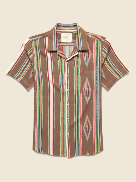 Handwoven Blanket Stripe Shirt - Nutshell