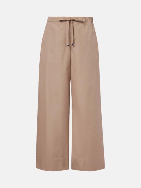 Auero cotton poplin wide-leg pants