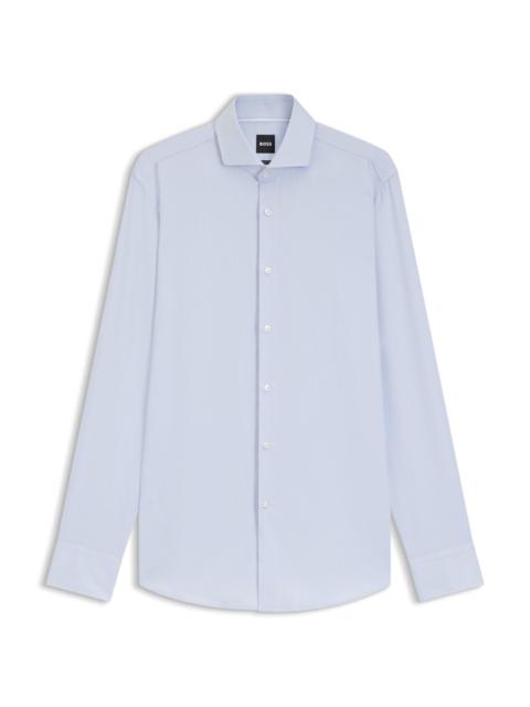 SLIM-FIT SHIRT IN STRUCTURED COTTON