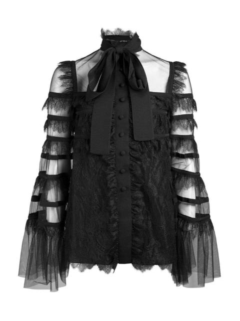 Tulle And Lace Blouse