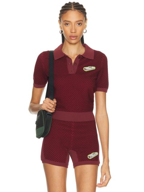 Bubble Jacquard Polo Shirt