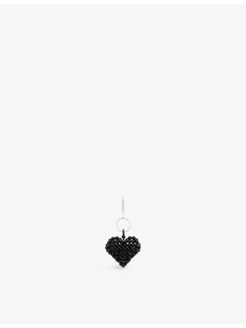 Heart Metal Bag Charm