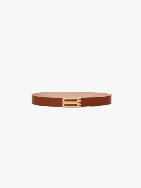Jumbo Dorian Belt In Tan Smooth Leather
