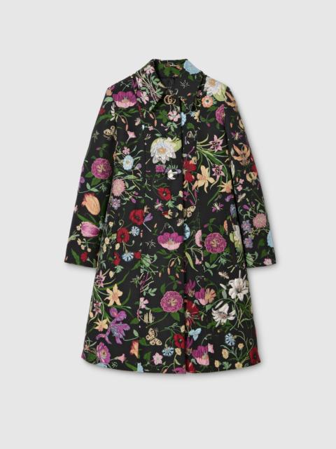 Gucci Flora silk brocade coat
