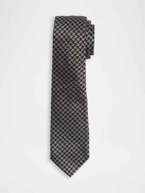 Men's Mulberry Silk Star Pinwheel Tie
