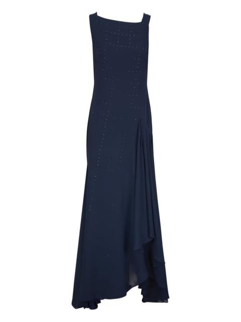 embellishment draped maxi dress