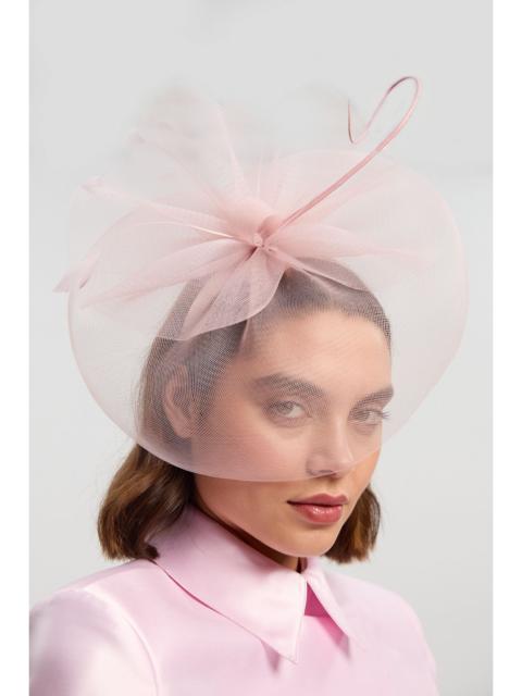 Mesh Feather Detail Fascinator