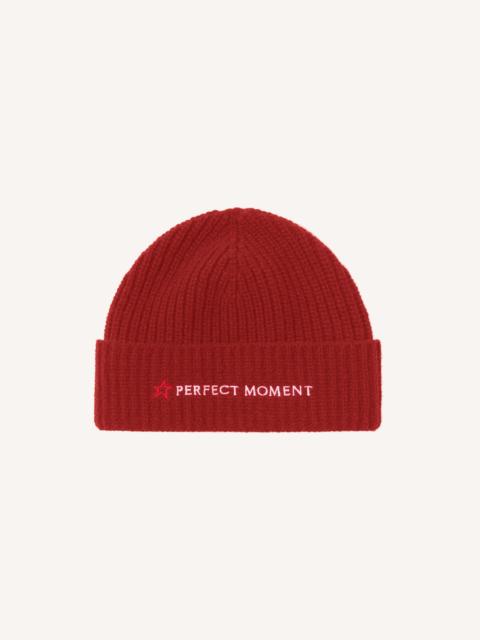 Knitted Ribbed Logo Beanie
