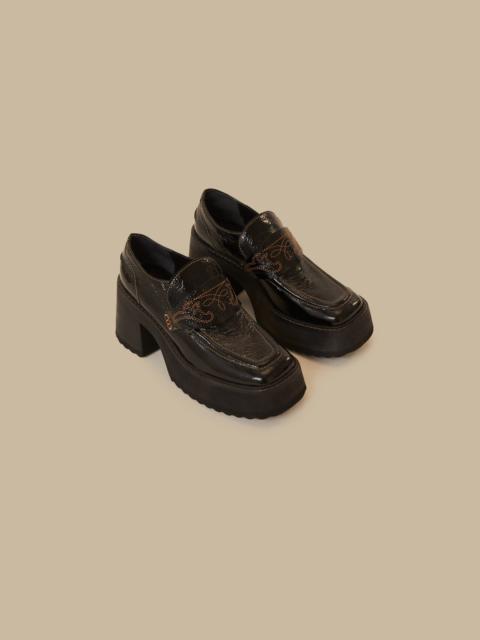 Black Platform Loafer