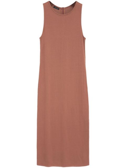 Savannah waffle-effect midi dress