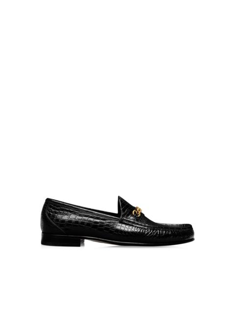 PRINTED CROC YORK CHAIN LOAFER