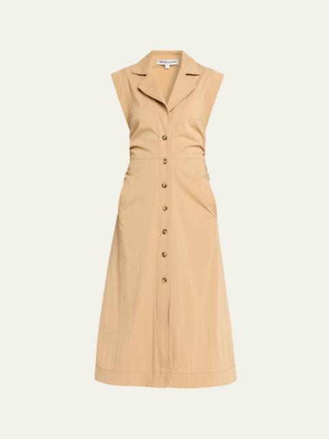 Orla Button-Front Midi Shirtdress