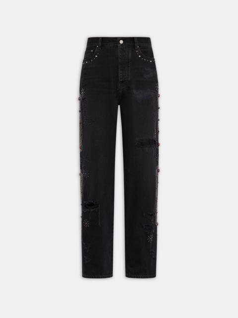 BONES STUDDED BAGGY JEAN