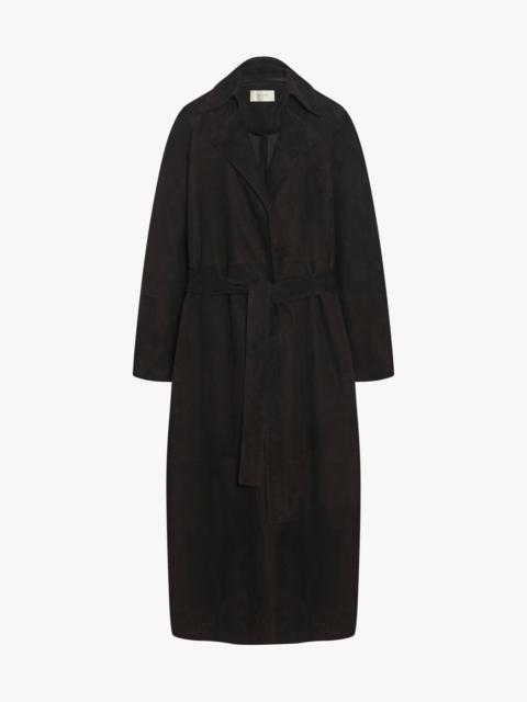 Poseidone Coat in Suede