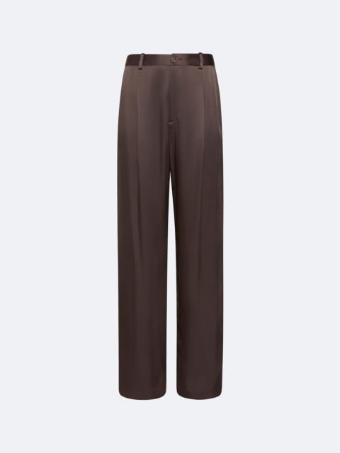 Satin Relaxed Pleated Pant