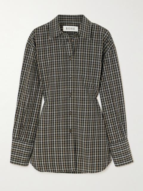 Checked Cotton-poplin Shirt