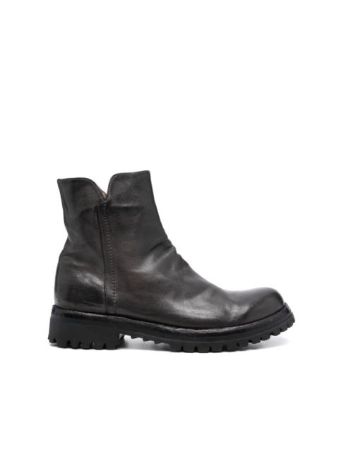 Loraine zip-up leather boots