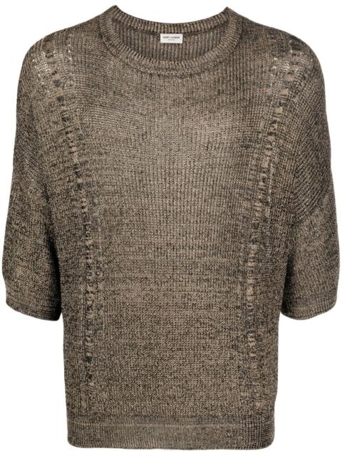 half-sleeve knitted top