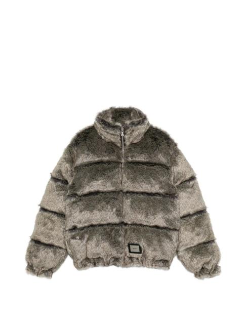 faux-fur bomber jacket