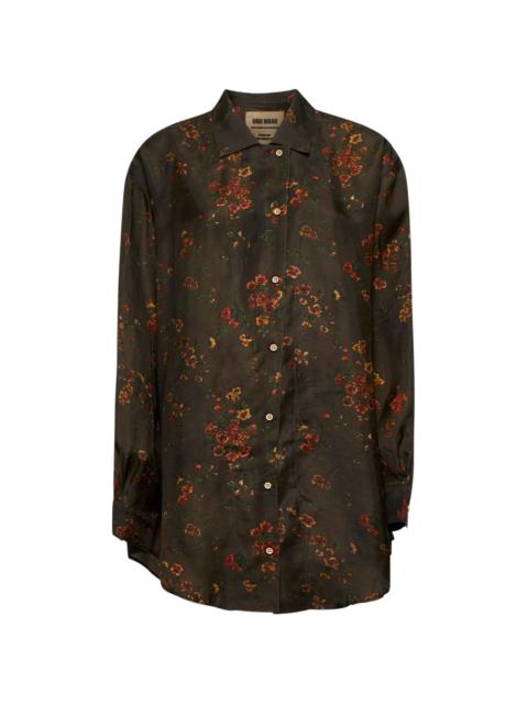 buttoned floral shirt