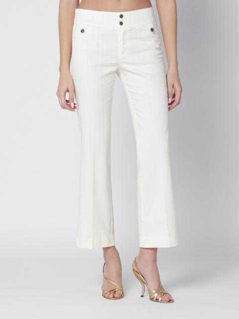 White cotton trousers