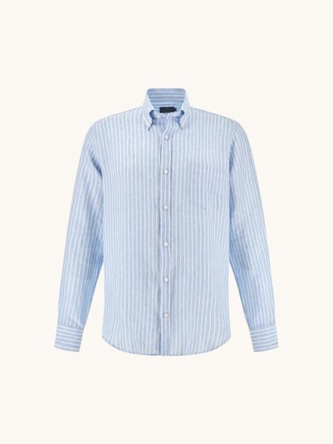 SOFFIO LINEN SHIRT WITH STRIPED PATTERN