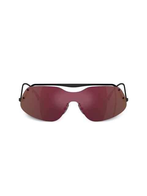 shield-frame sunglasses
